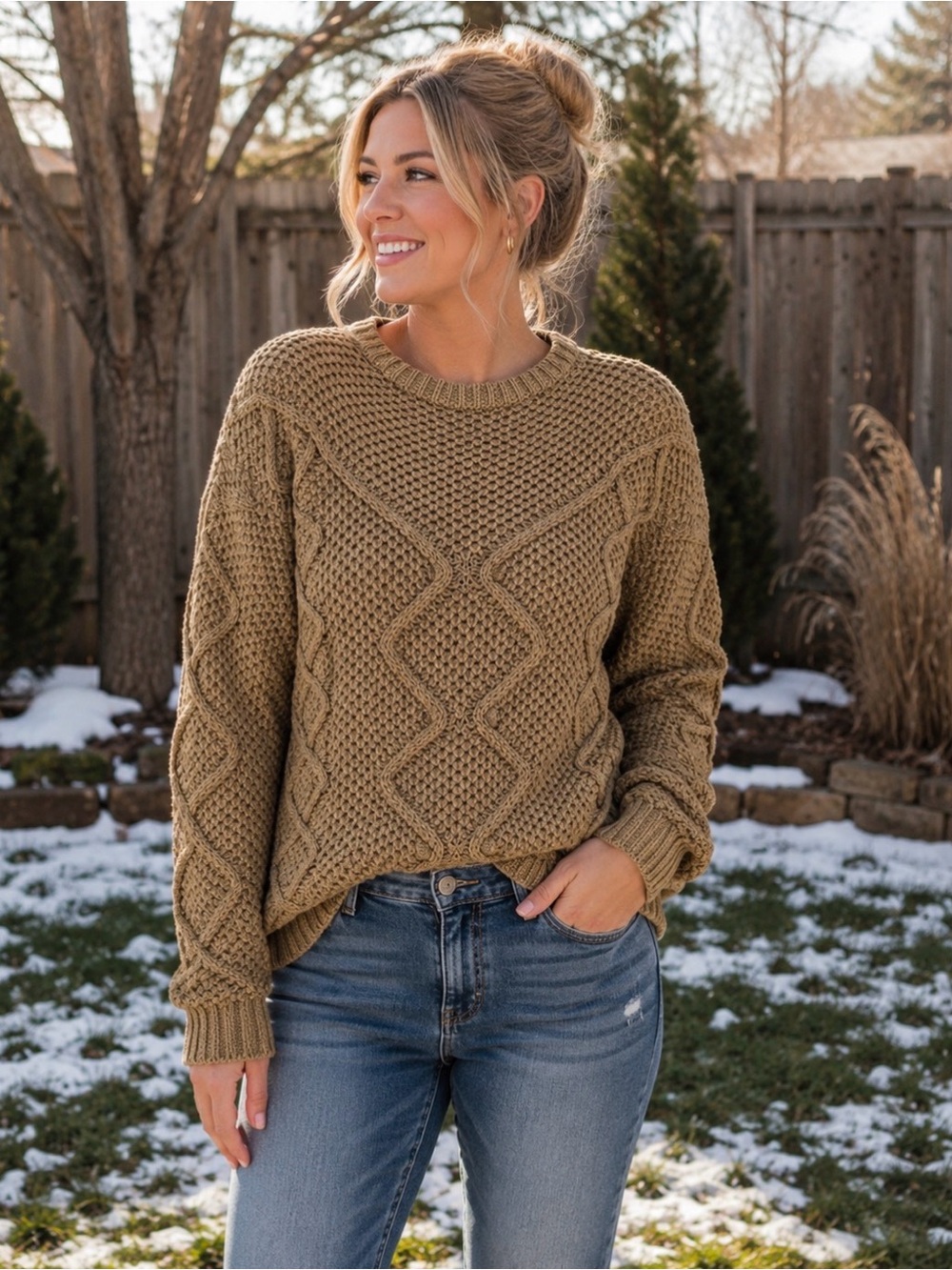 Mason &  Belle nightingale knit sweater